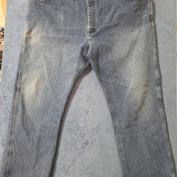 Wrangler Jeans Men's 44x32 Cowboy Cut Comfort Regular Fit 47MACMS Blue - Picture 3 of 9